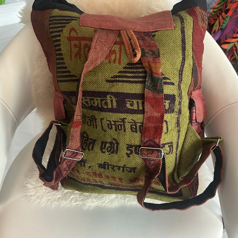 Dydaktik Up Cycled Boho Patchwork Backpack. - image 2
